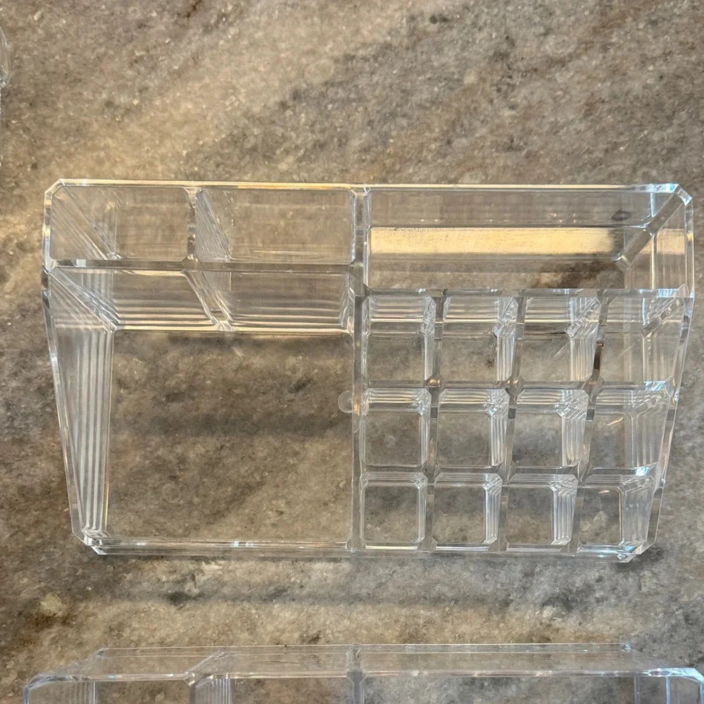 Clear Acrylic Makeup Organizer Set 5